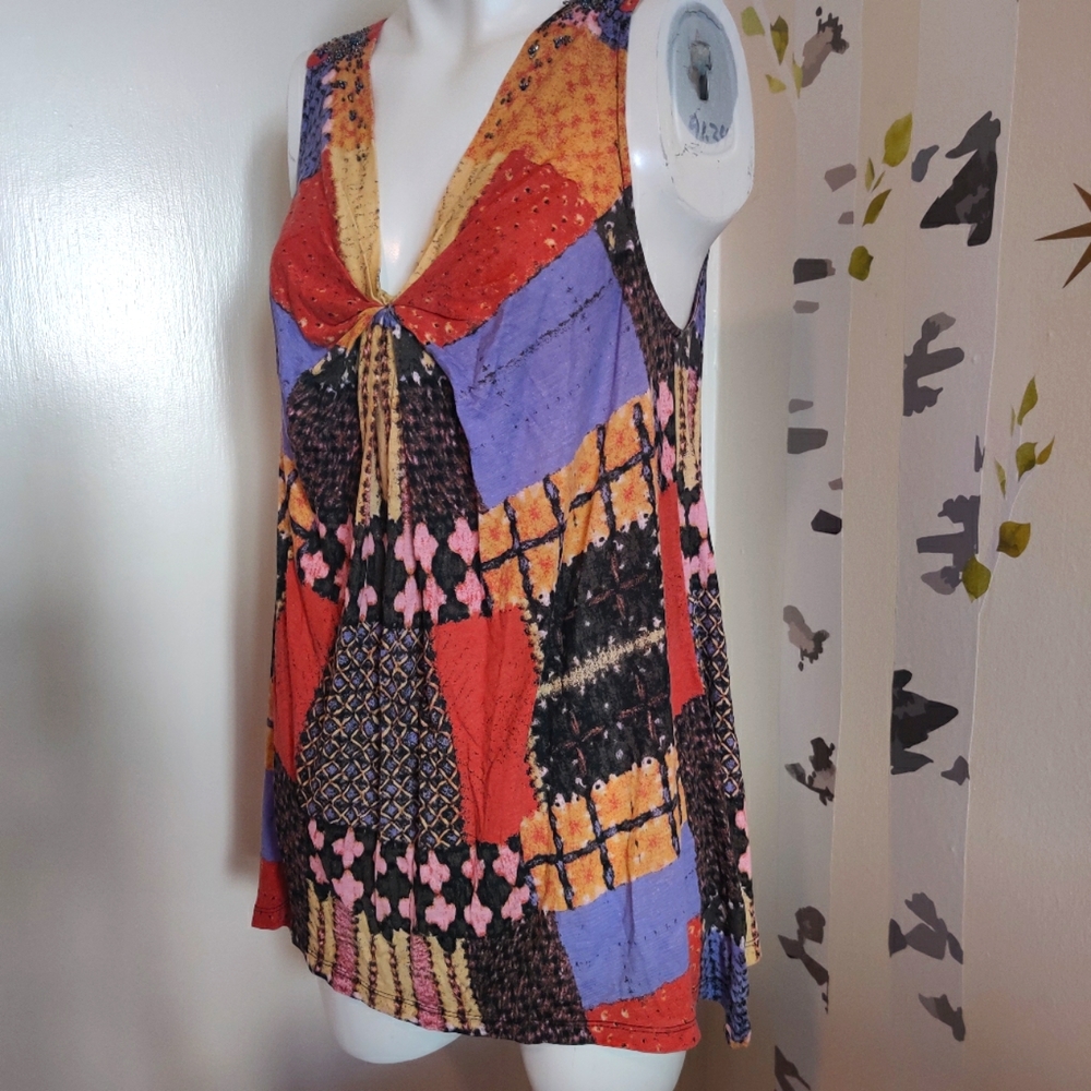 Anthropologie A Common Thread Beaded Bohemian Tank